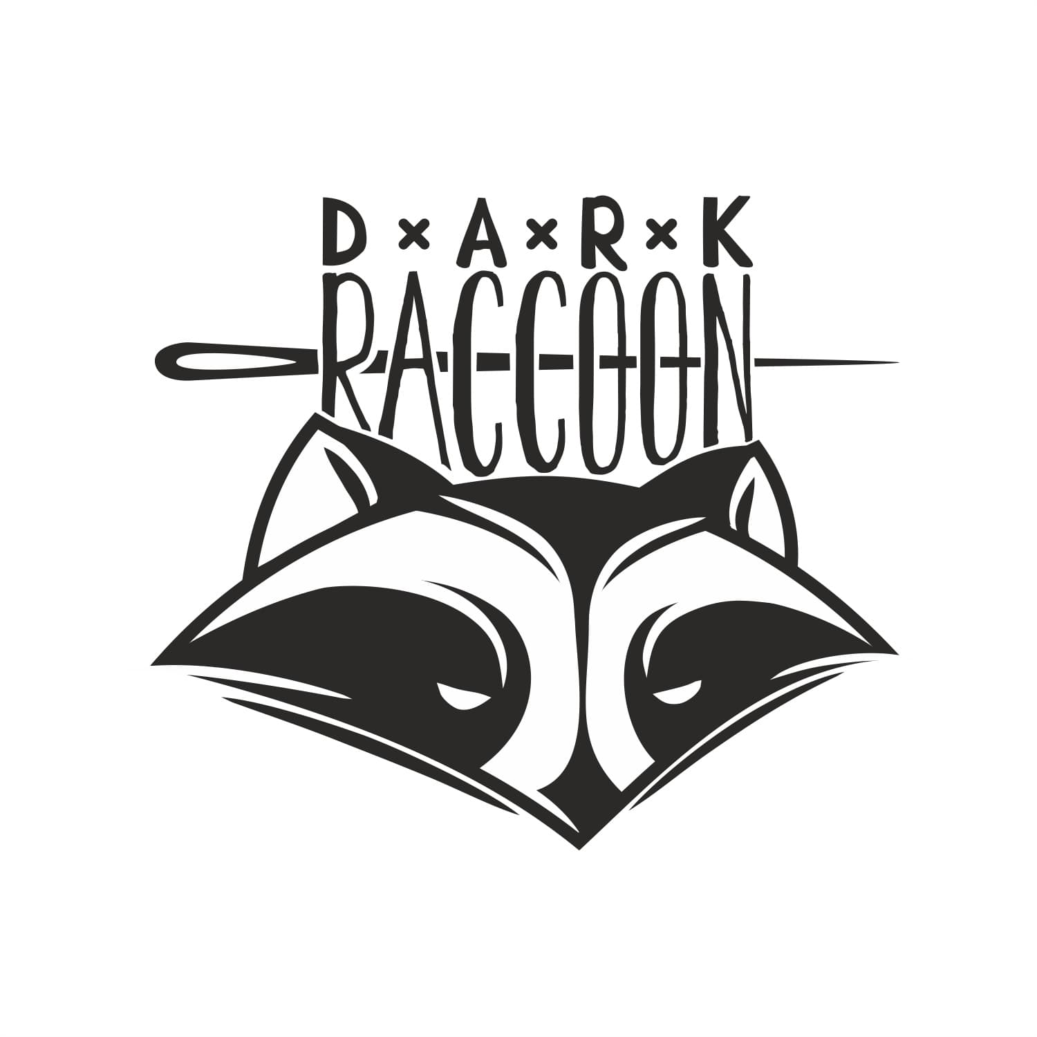 Морда енота — оригинальный знак Dark Raccoon